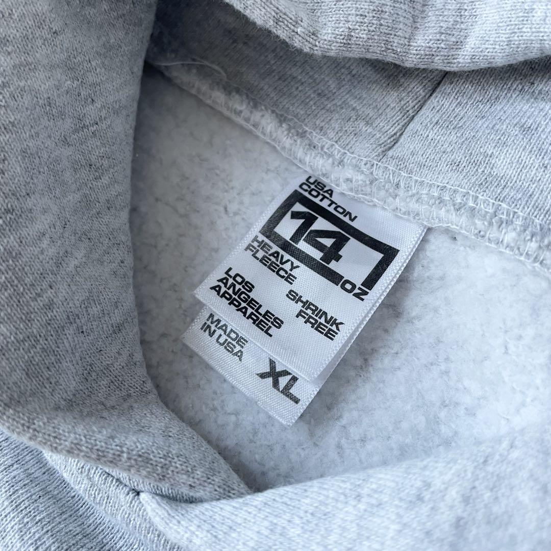 ロスアパ 美品 ロサンゼルスアパレル 14oz hoodie XL