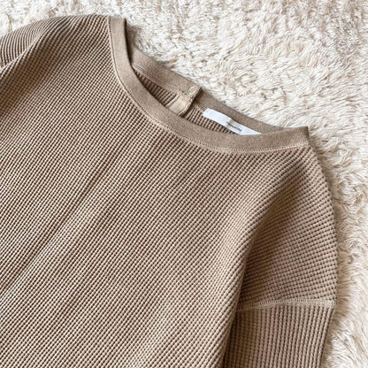 フレームワーク 極美品 ワッフルカットソーワンピース F ブラウン