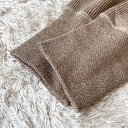 フレームワーク 極美品 ワッフルカットソーワンピース F ブラウン