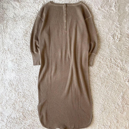 フレームワーク 極美品 ワッフルカットソーワンピース F ブラウン