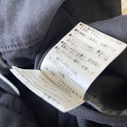 エムエイチエル 美品 MHL ファインコットンリネンスカート 1 ネイビー