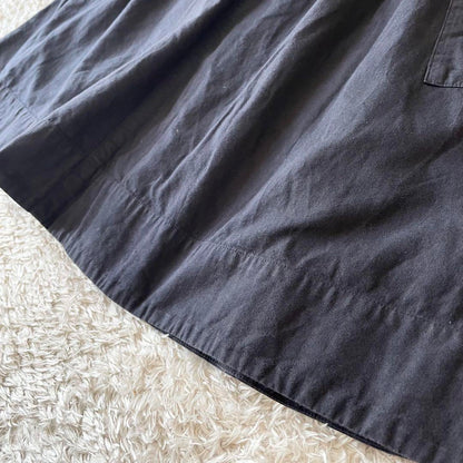 エムエイチエル 美品 MHL ファインコットンリネンスカート 1 ネイビー