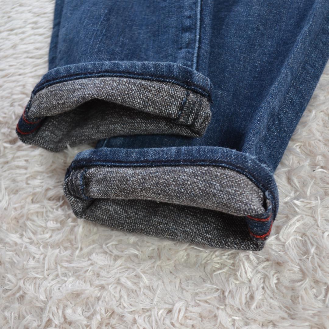 45R 美品 デニム スキニー セルビッチ 赤耳 28