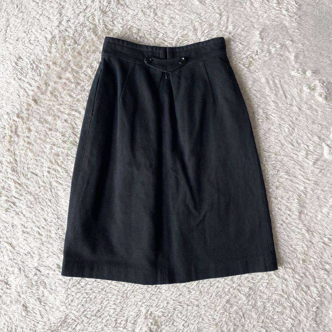 45rpm 美品 umii908 コーデュロイ スカート 1 ネイビー 細畝