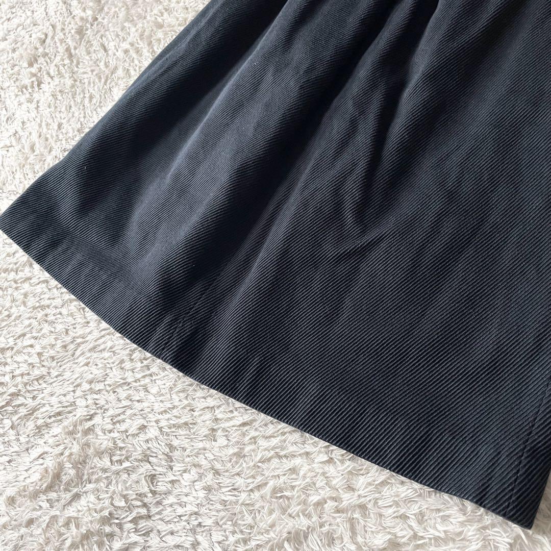 45rpm 美品 umii908 コーデュロイ スカート 1 ネイビー 細畝