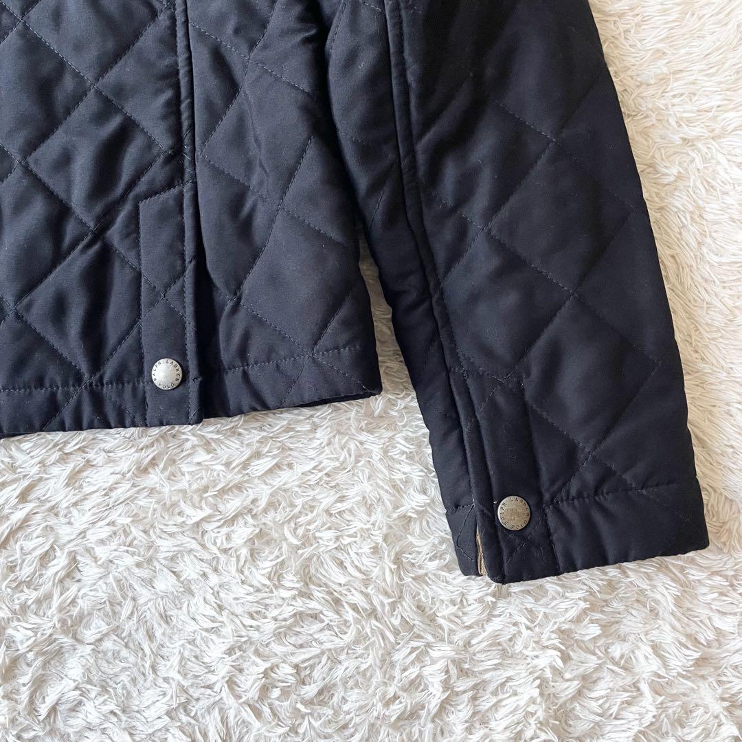 ラルフローレン 美品 キルティングジャケット ブルゾン 9 黒