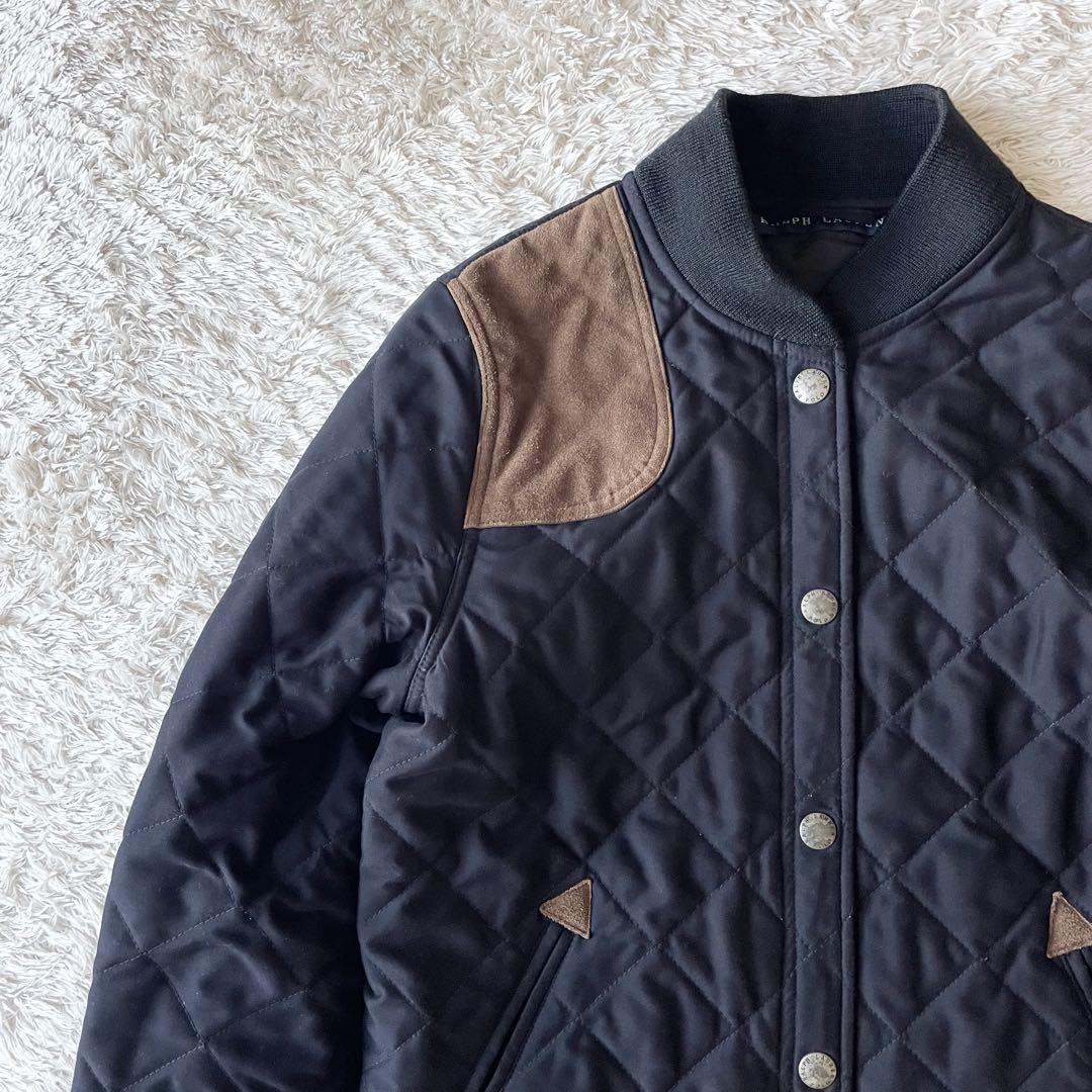 ラルフローレン 美品 キルティングジャケット ブルゾン 9 黒