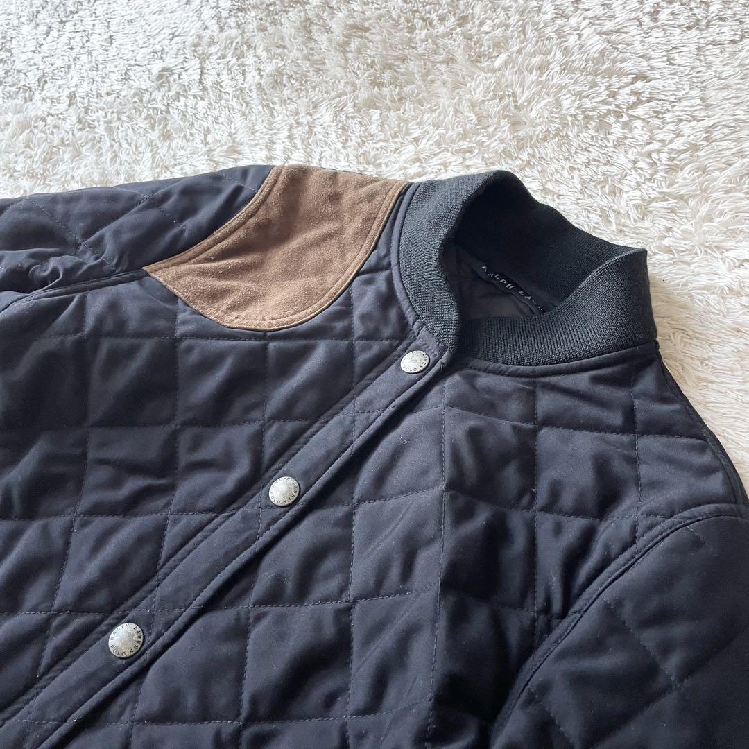 ラルフローレン 美品 キルティングジャケット ブルゾン 9 黒