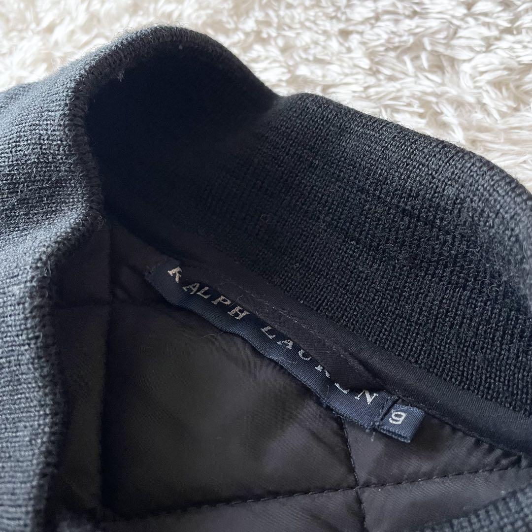 ラルフローレン 美品 キルティングジャケット ブルゾン 9 黒