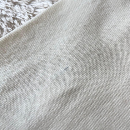 パパス 美品 長袖 カットソー ヘンリーネック L アイボリー アメ車ロゴ