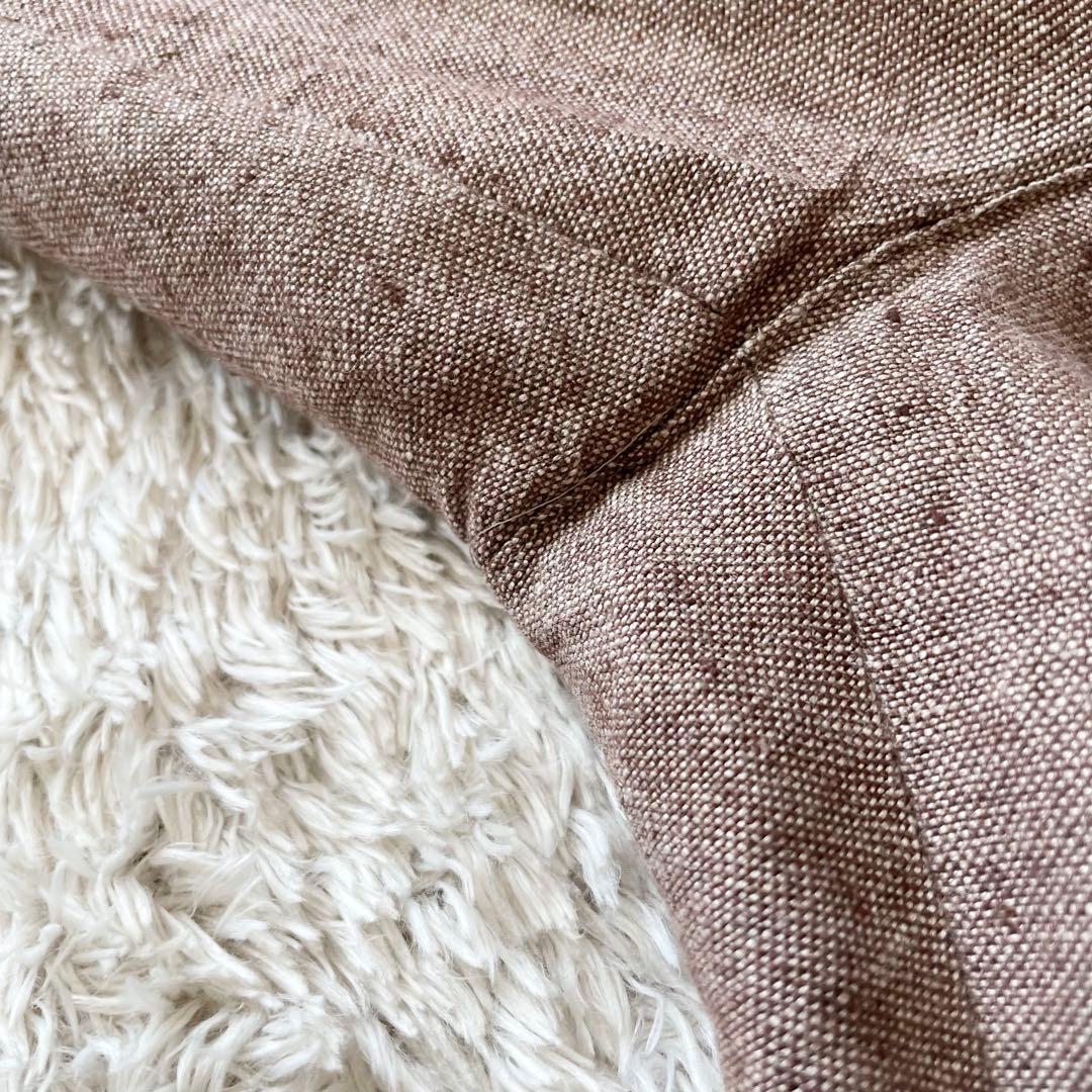 マドモアゼルノンノン 美品 リネンパンツ L ブラウン