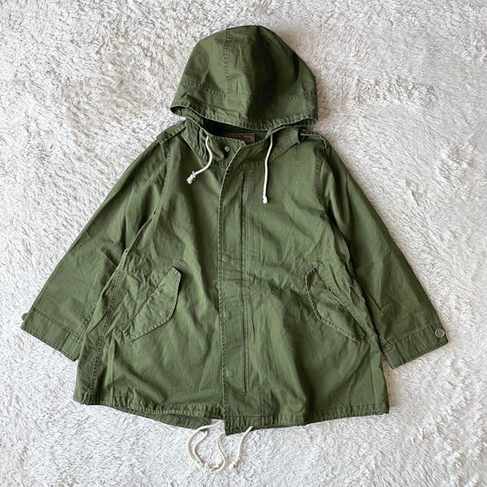 ナノユニヴァース 新品タグ付 Aライン モッズコート F カーキ