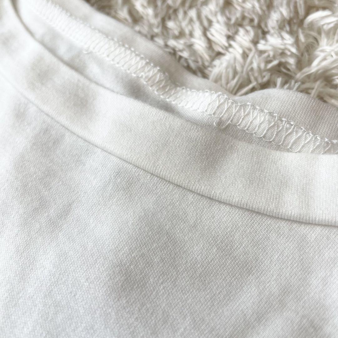 emmi 美品 長袖 カットソー ボリュームスリーブ 無地 F ホワイト