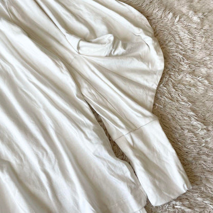 emmi 美品 長袖 カットソー ボリュームスリーブ 無地 F ホワイト