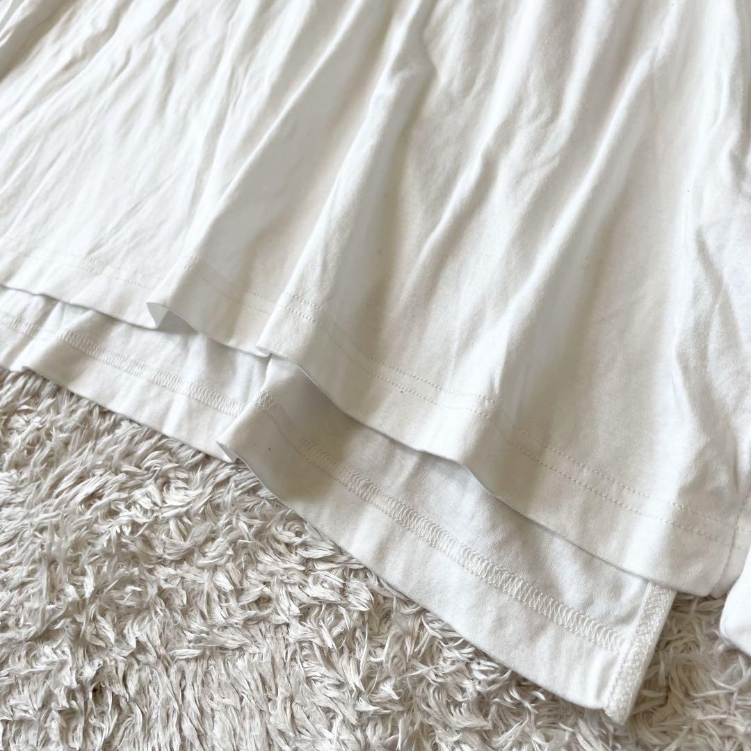 emmi 美品 長袖 カットソー ボリュームスリーブ 無地 F ホワイト