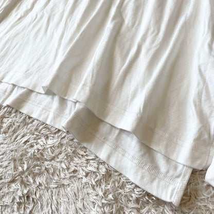 emmi 美品 長袖 カットソー ボリュームスリーブ 無地 F ホワイト