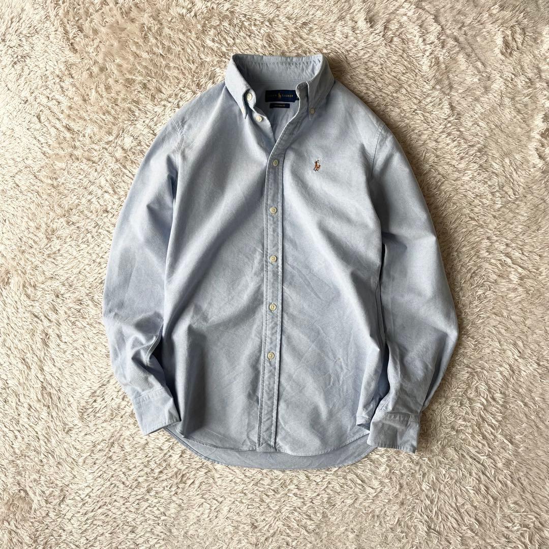 ラルフローレン 現行 L/S オックスフォード シャツ XS ブルー