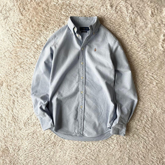 ラルフローレン 現行 L/S オックスフォード シャツ XS ブルー