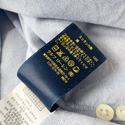 ラルフローレン 現行 L/S オックスフォード シャツ XS ブルー