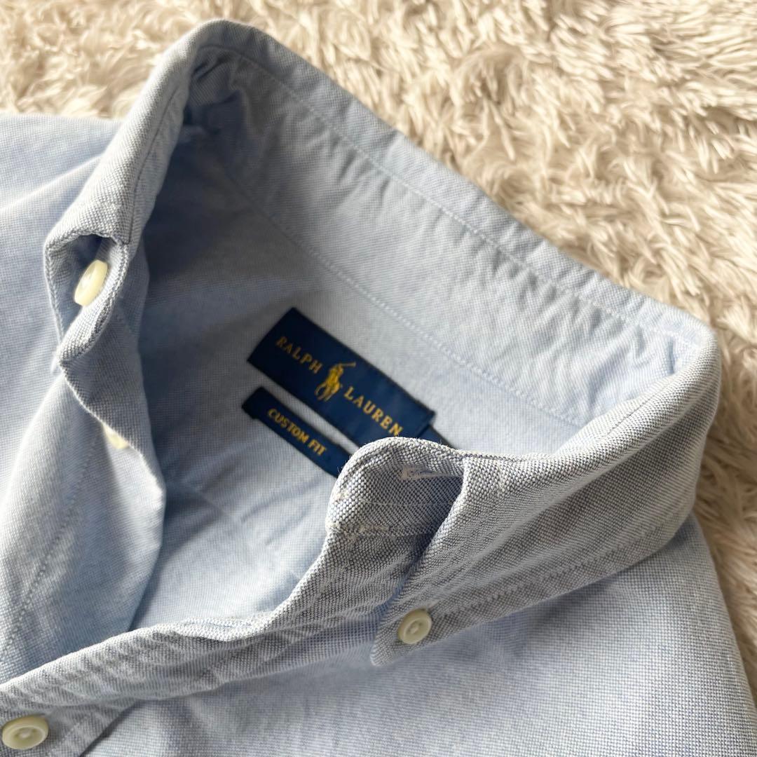 ラルフローレン 現行 L/S オックスフォード シャツ XS ブルー