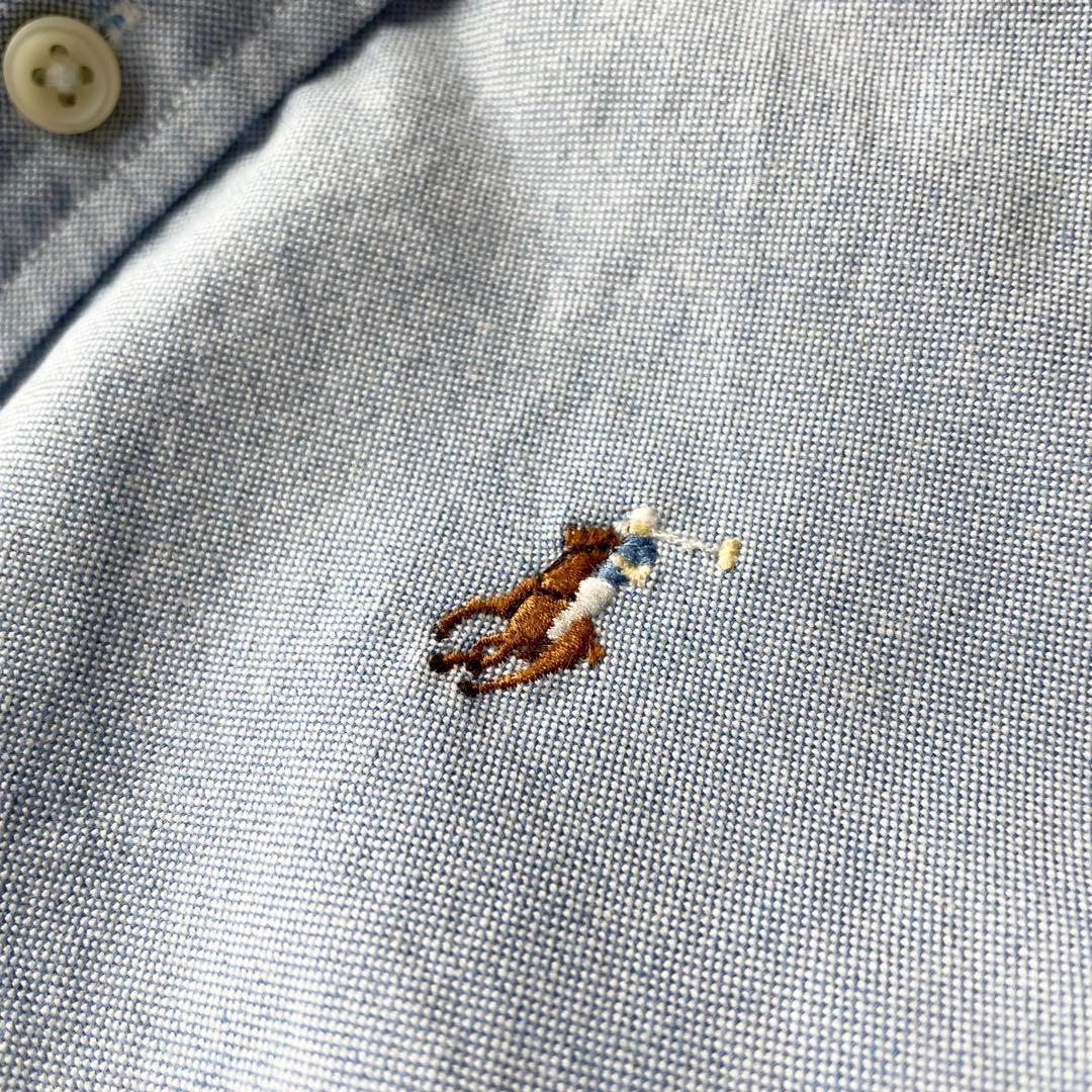 ラルフローレン 現行 L/S オックスフォード シャツ XS ブルー