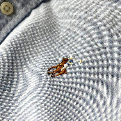 ラルフローレン 現行 L/S オックスフォード シャツ XS ブルー