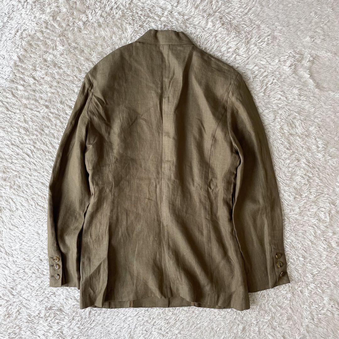 KATHERINE HAMNETT 美品 リネン テーラードジャケット M 茶