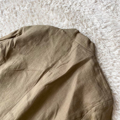 KATHERINE HAMNETT 美品 リネン テーラードジャケット M 茶