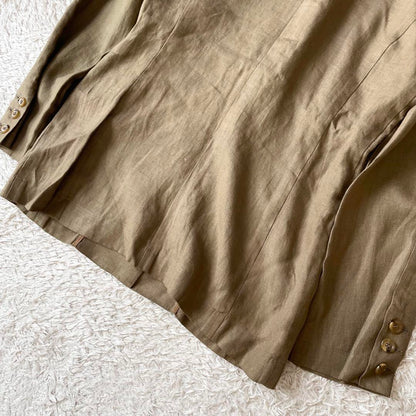 KATHERINE HAMNETT 美品 リネン テーラードジャケット M 茶