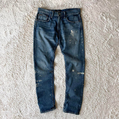 ラルフローレン 美品 SULLIVAN SLIM ペイント デニム 30x32