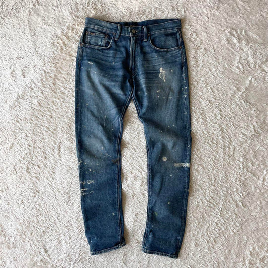 ラルフローレン 美品 SULLIVAN SLIM ペイント デニム 30x32