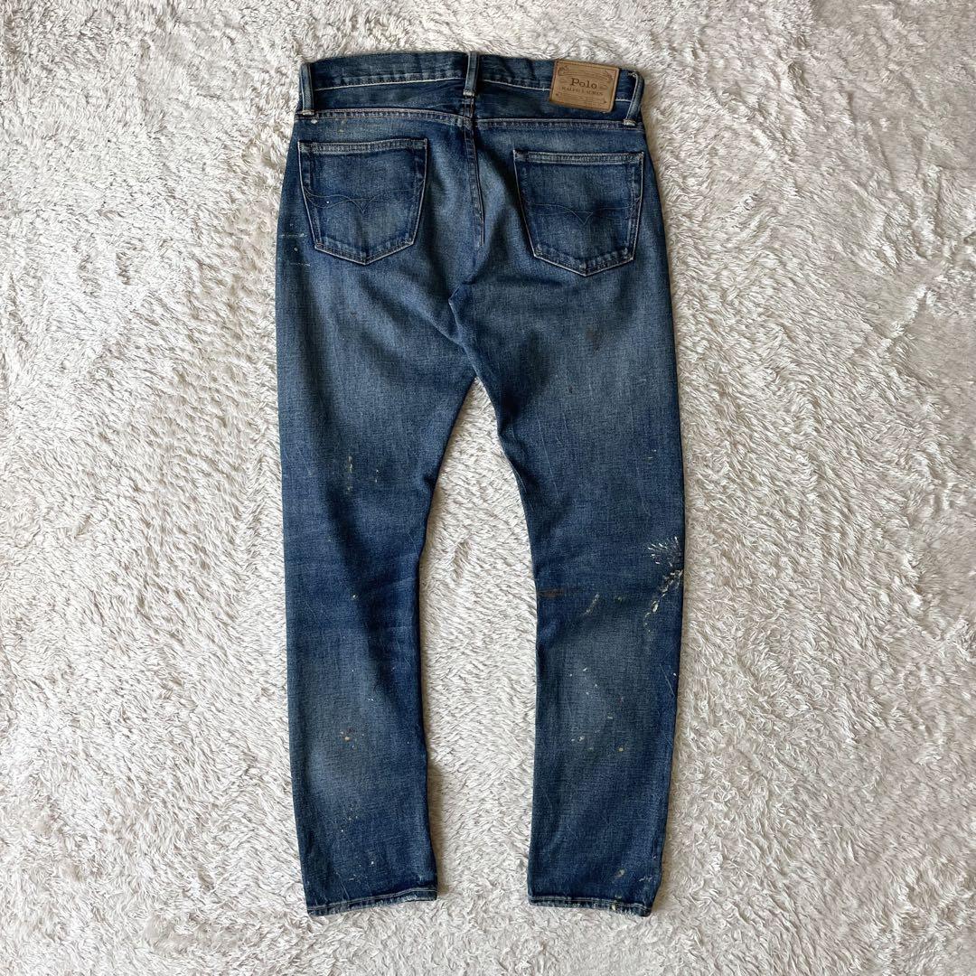 ラルフローレン 美品 SULLIVAN SLIM ペイント デニム 30x32