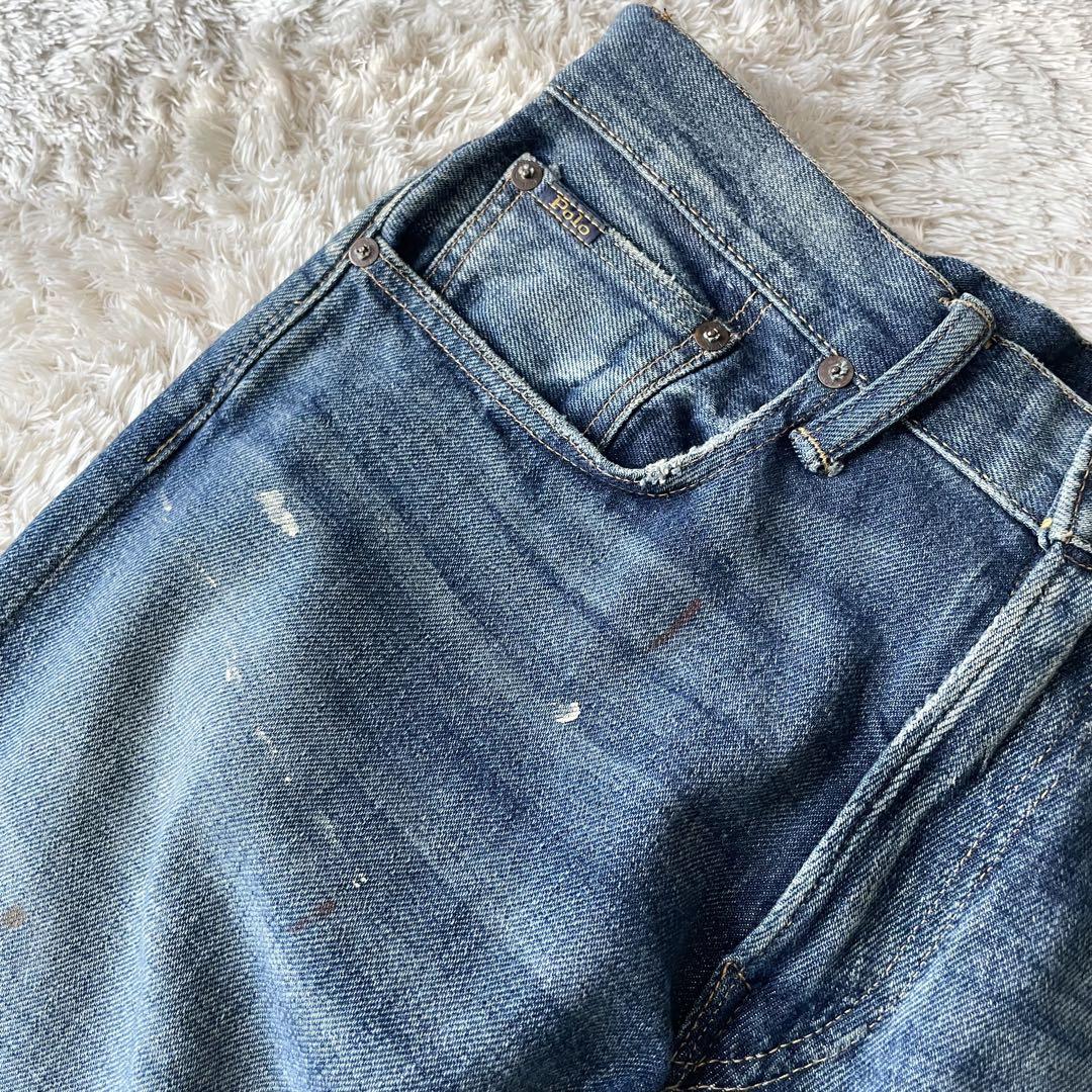 ラルフローレン 美品 SULLIVAN SLIM ペイント デニム 30x32