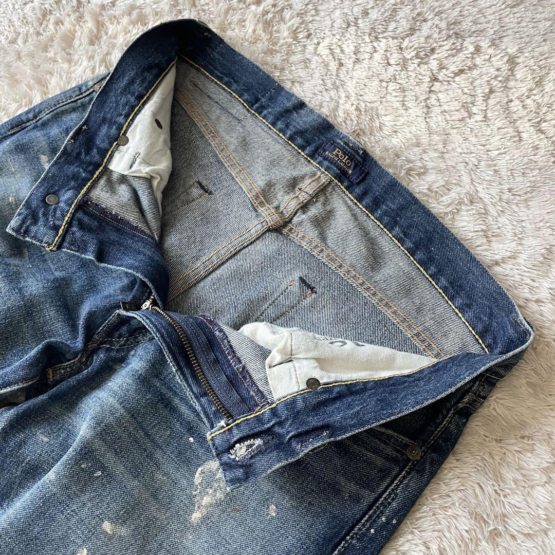 ラルフローレン 美品 SULLIVAN SLIM ペイント デニム 30x32
