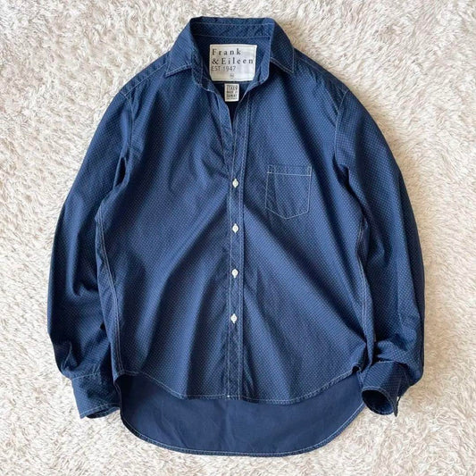 フランクアンドアイリーン 美品 バリー イタリアンコットンシャツ XS ドット