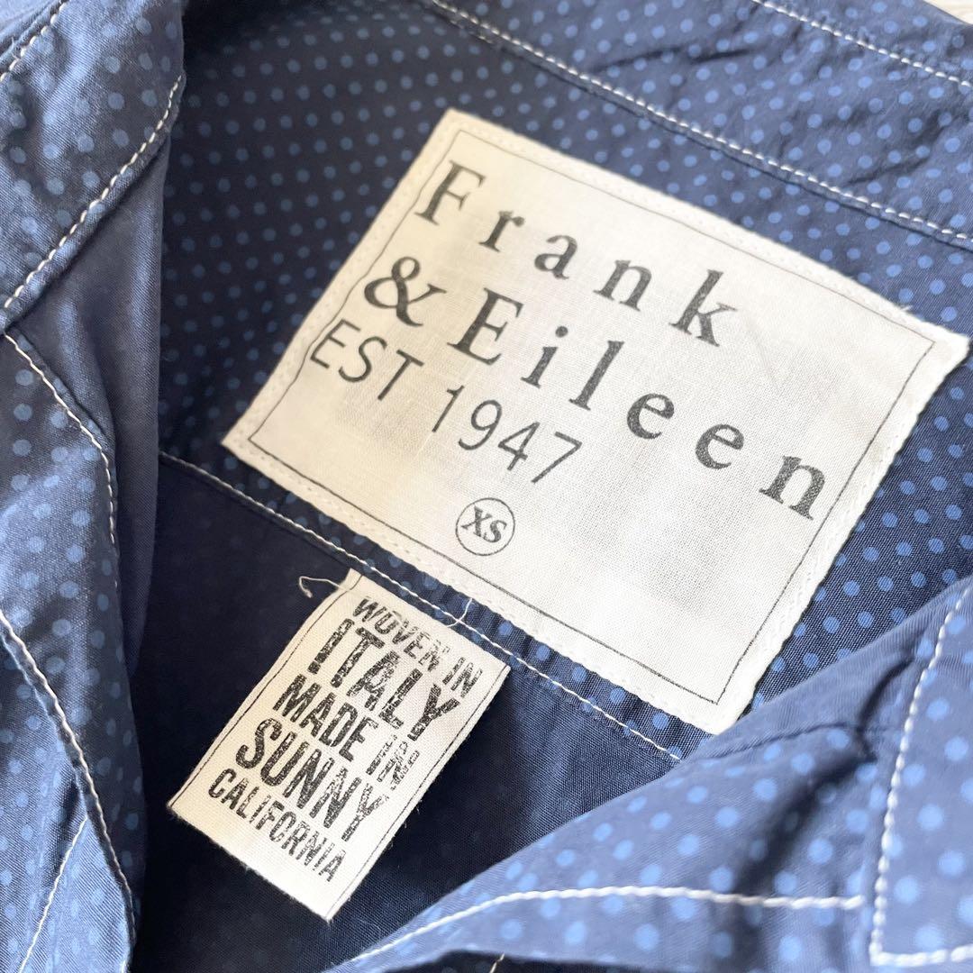 フランクアンドアイリーン 美品 バリー イタリアンコットンシャツ XS ドット