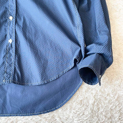 フランクアンドアイリーン 美品 バリー イタリアンコットンシャツ XS ドット