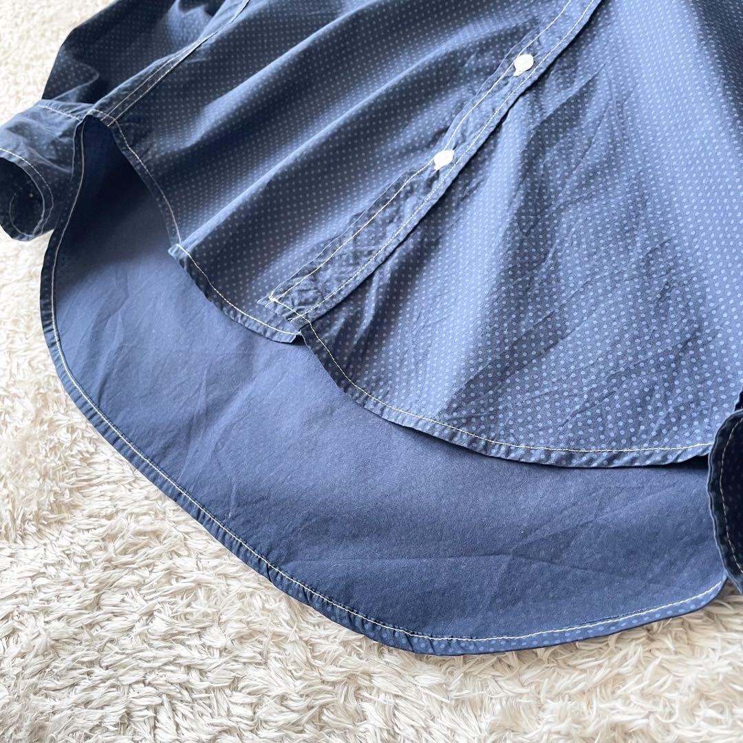 フランクアンドアイリーン 美品 バリー イタリアンコットンシャツ XS ドット