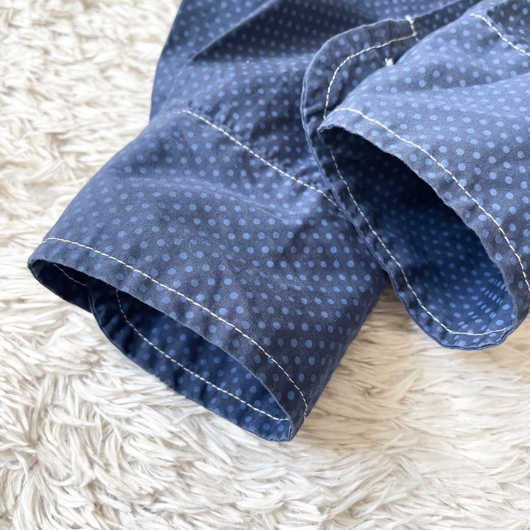 フランクアンドアイリーン 美品 バリー イタリアンコットンシャツ XS ドット