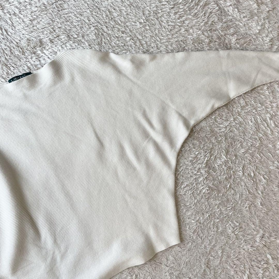 ラルフローレン 美品 コクーンドルマンニット S 白