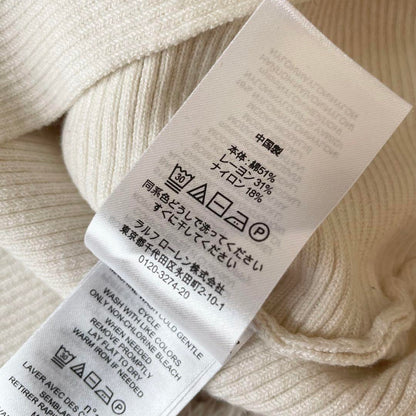 ラルフローレン 美品 コクーンドルマンニット S 白