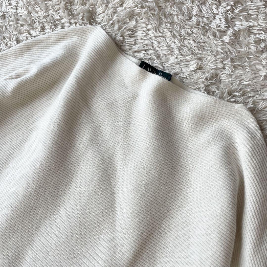 ラルフローレン 美品 コクーンドルマンニット S 白