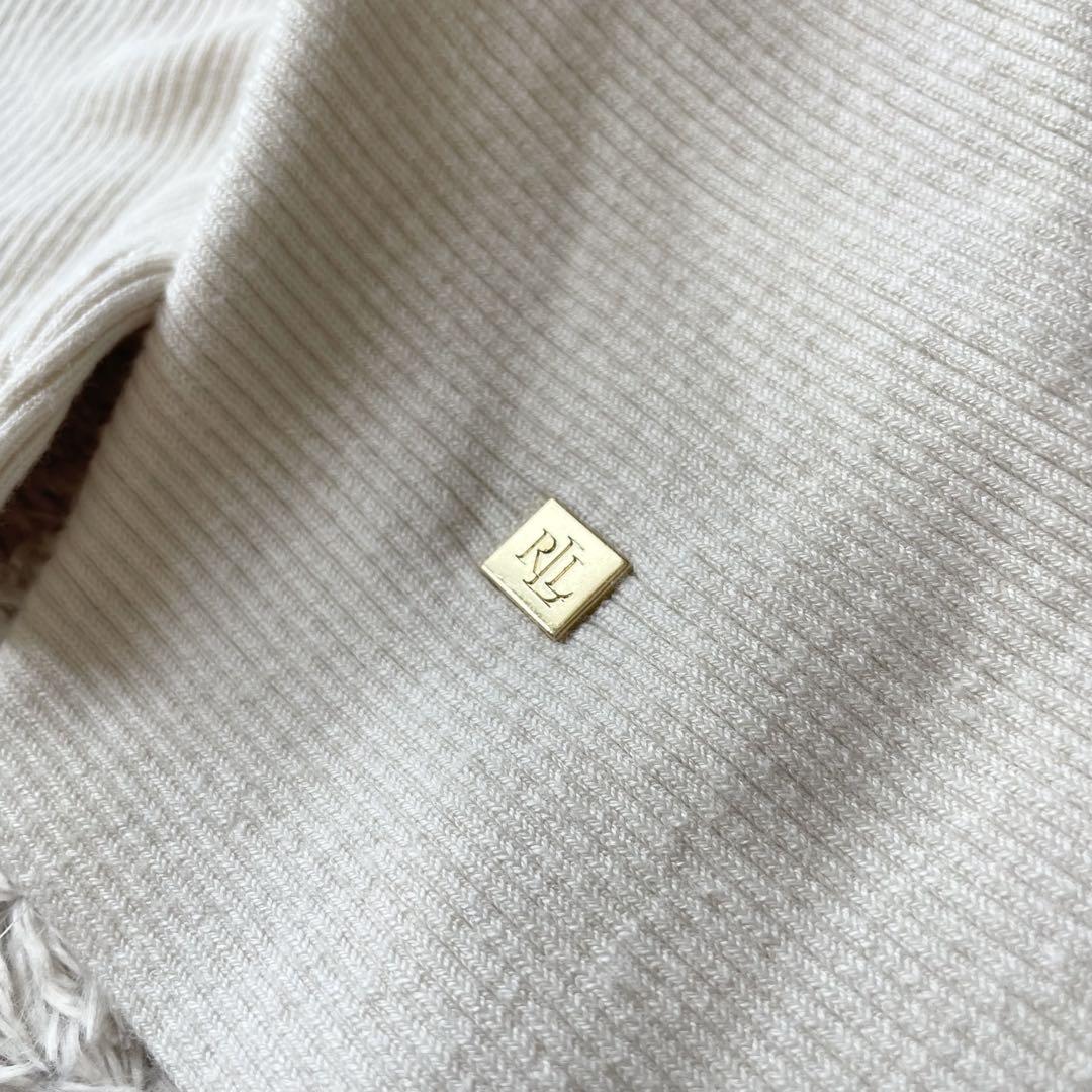 ラルフローレン 美品 コクーンドルマンニット S 白