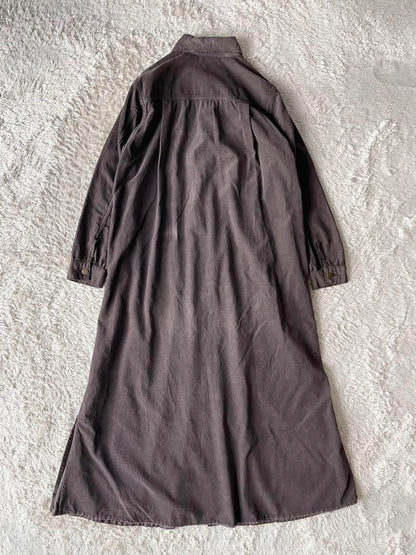 プラージュ 美品 plage コーデュロイ シャツワンピース 36 ブラウン
