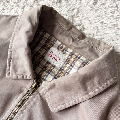 パパス 90s papas 中綿ジャケット ドリズラー L ベージュ