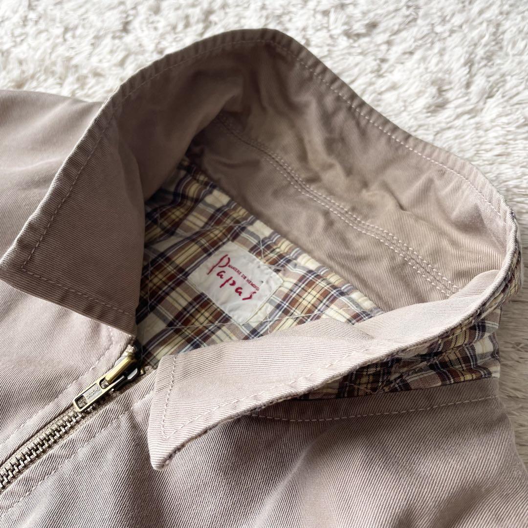 パパス 90s papas 中綿ジャケット ドリズラー L ベージュ