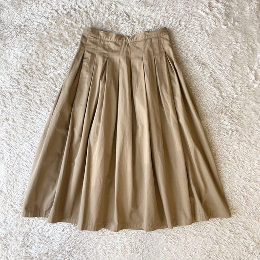 グランマママドーター 美品 チノプリーツスカート 1 ベージュ