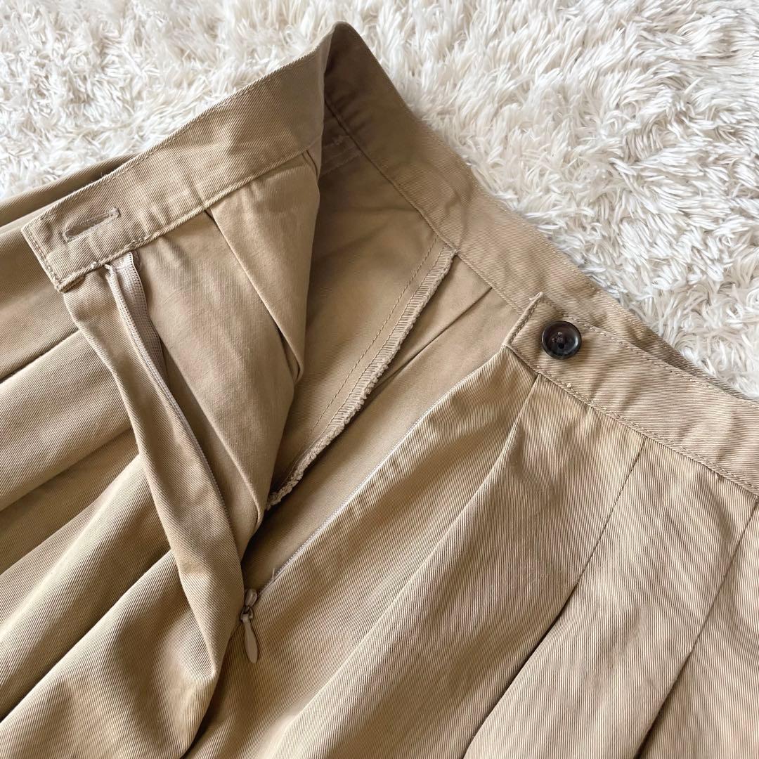 グランマママドーター 美品 チノプリーツスカート 1 ベージュ