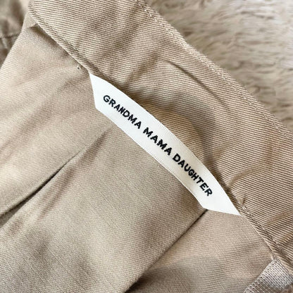 グランマママドーター 美品 チノプリーツスカート 1 ベージュ