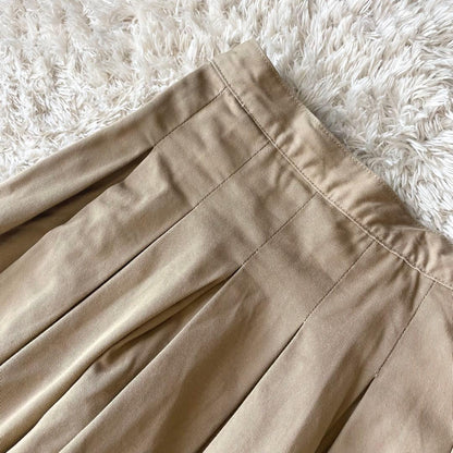 グランマママドーター 美品 チノプリーツスカート 1 ベージュ